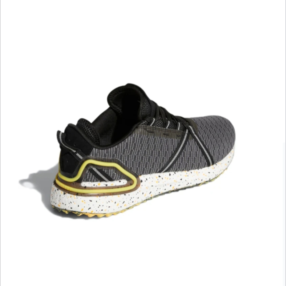 Adidas Solarthon Boost Men 13 Golf Shoes Spikeless Black Yellow White 092025 - Picture 4 of 6
